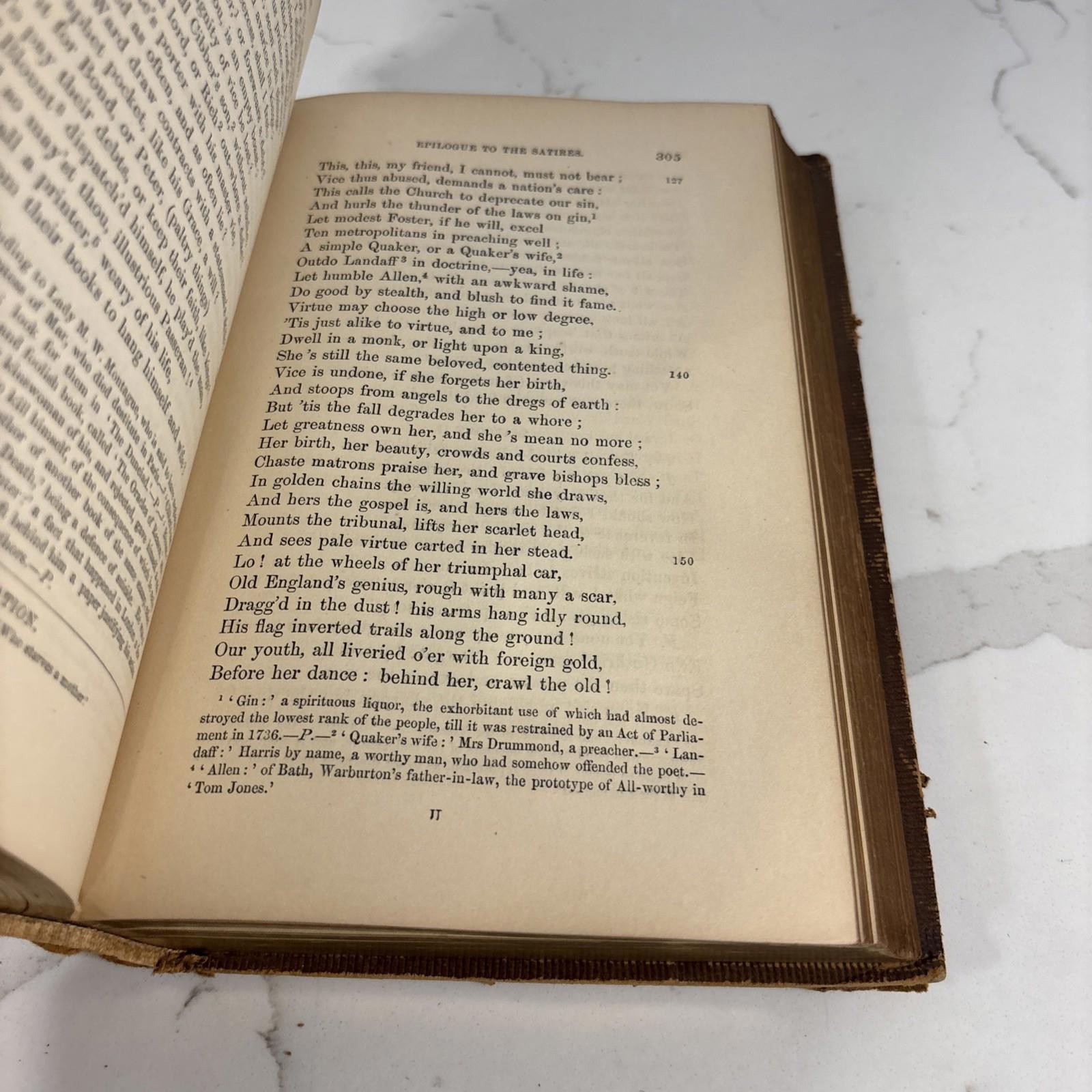 The Poetical works of Alexander Pope 1857 – D Appleton & Co Leather Book