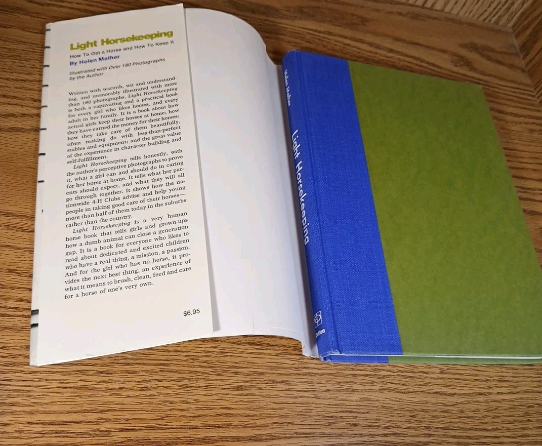 Light Horsekeeping By Helen Mather 1970 Hardcover