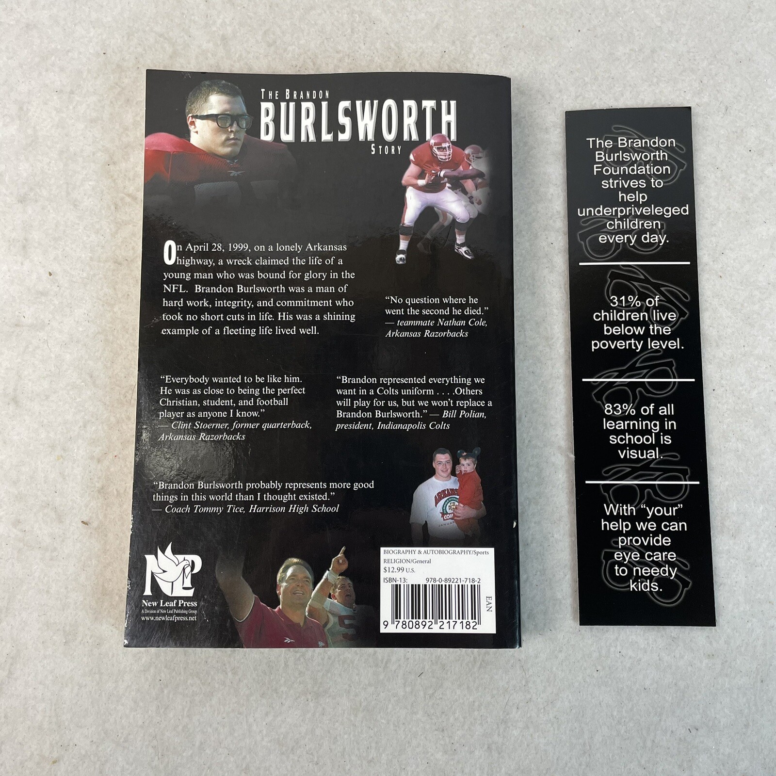 Through the Eyes of a Champion: The Brandon Burlsworth Story by Jeff Kinley