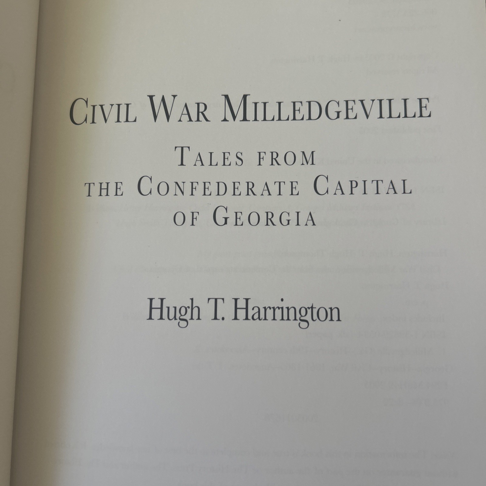 Civil War Milledgeville: Tales from the Confederate Capital of Georgia Br