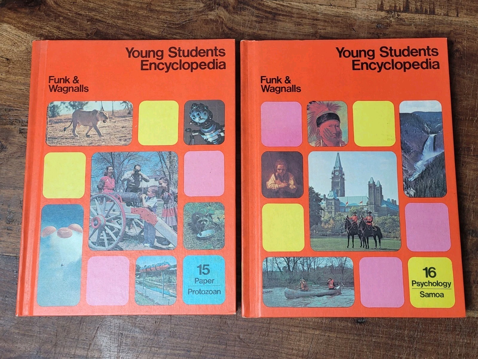 YOUNG STUDENTS ENCYCLOPEDIA (20 VOLUME SET) BY Funk & Wagnalls HARDCOVER 1972/73
