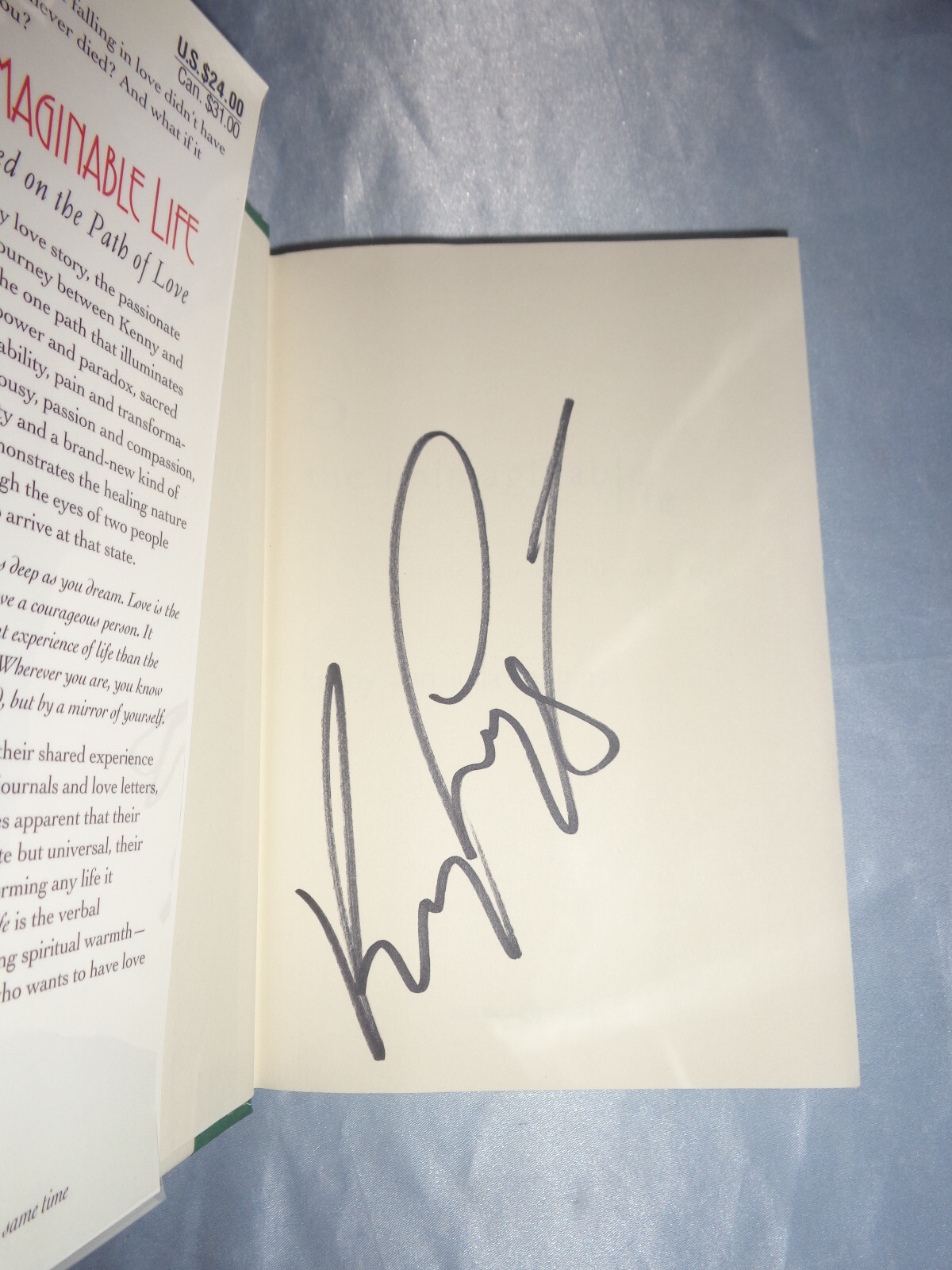 The Unimaginable Life by Julia Loggins & Kenny Loggins SIGNED 1997 HCDJ New!