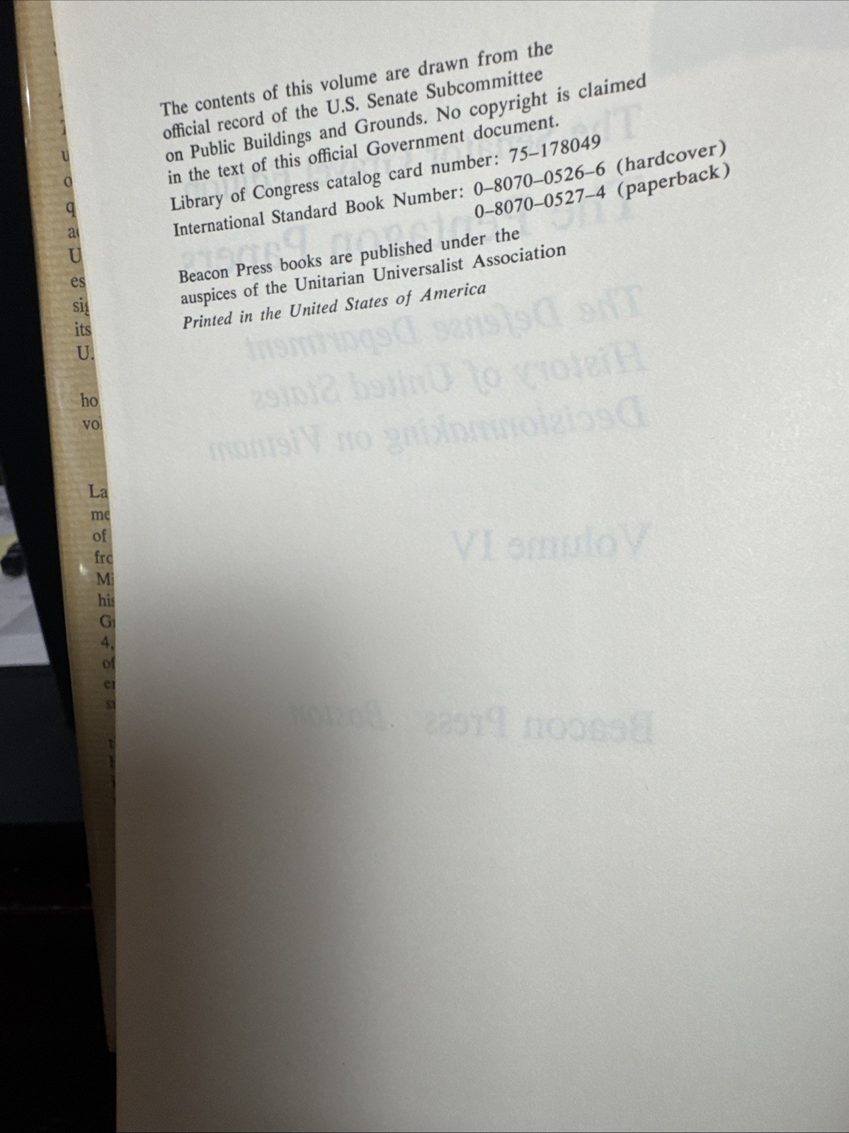 The Pentagon Papers Gravel Edition 4 Vol Set 1971 Beacon Press HC/DJ EX