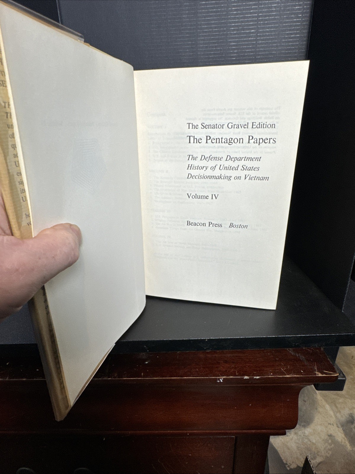The Pentagon Papers Gravel Edition 4 Vol Set 1971 Beacon Press HC/DJ EX