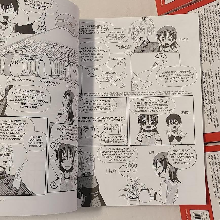 5x The Manga Guide to Biochemistry Book Lot – Takemura, Masaharu, Office Sawa K