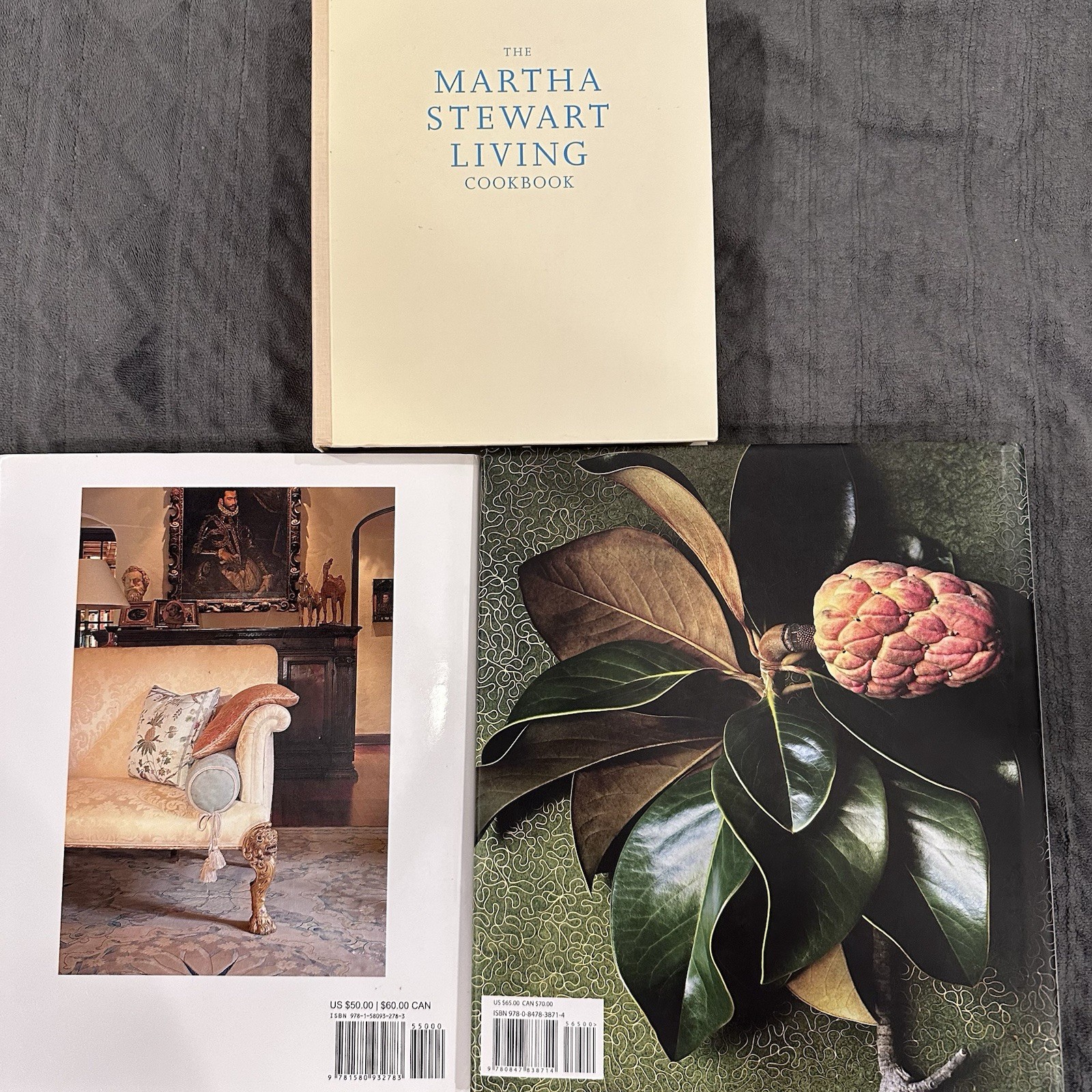 3 Hardcover Coffee Table Books Lot Interior Design Martha Stewart Excellent