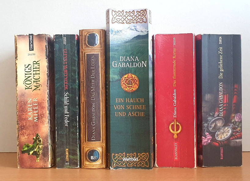 BUCHPAKET+FANTASY+6 BÜCHER+DIANA GABALDON+GLENNA MCREYNOLDS+TB+HC+BUNDLE