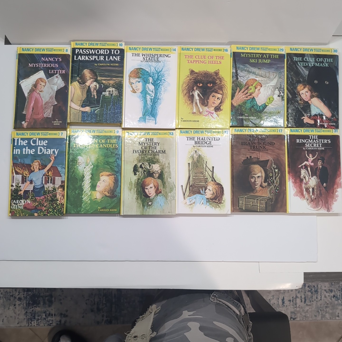 Lot of Nancy Drew Flashlight Series Books Carolyn Keene HARDCOVERS Lot Of 22 G+