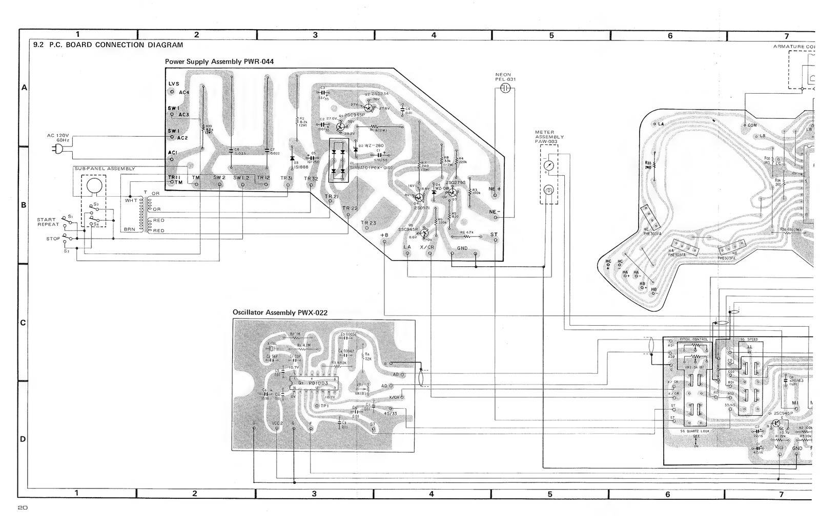 PIONEER PL-560 Turntable Service Manual – BINDING – COVERED – XL FOLDOUT PAGES