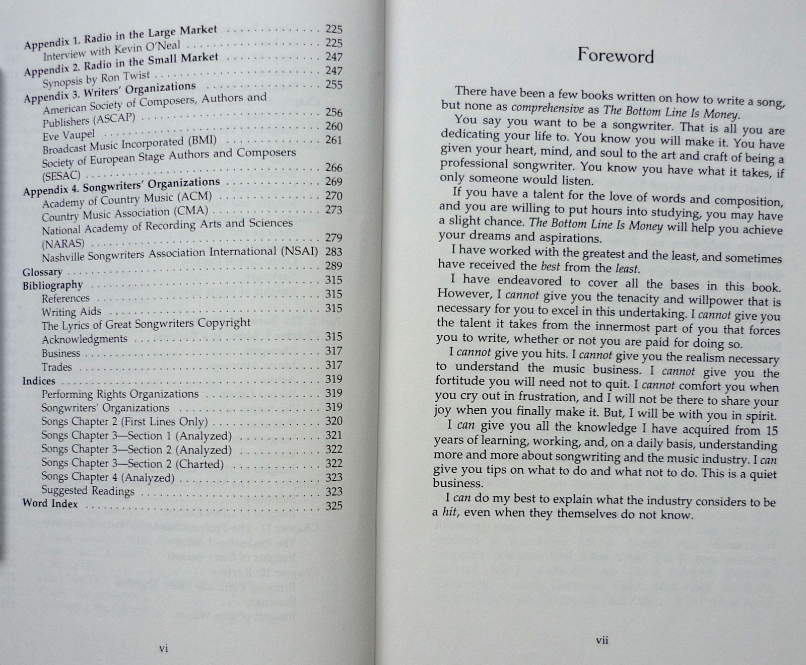 „The Bottom Line Is Money“ Pierce’s 342-Page Songwriting & Music Industry Guide