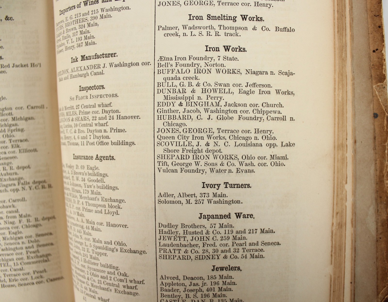 1862 CIVIL WAR BUFFALO Directory Underground Railroad GROVER CLEVELAND Fillmore