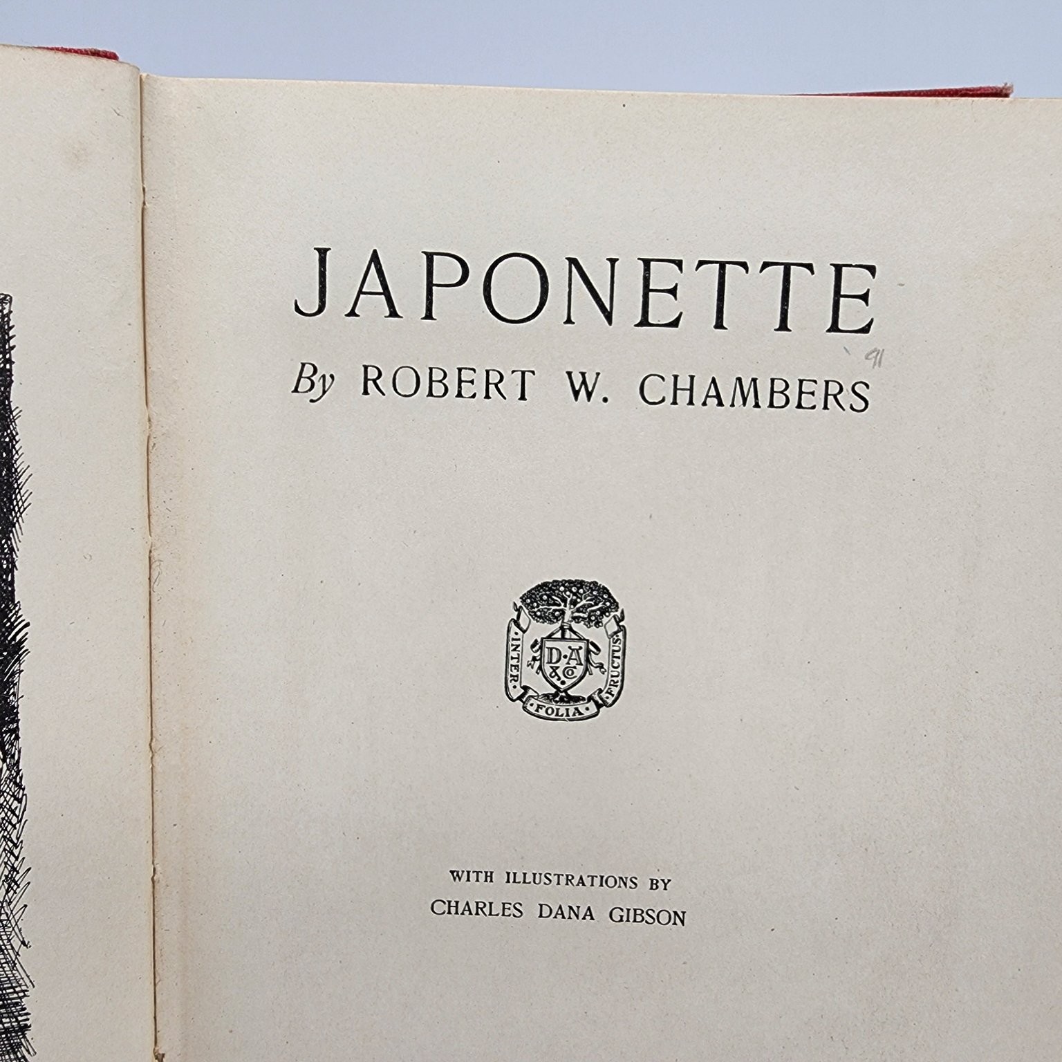 Japonette Robert W. Chambers 1912 Illustrated Charles Dana Gibson D. Appleton