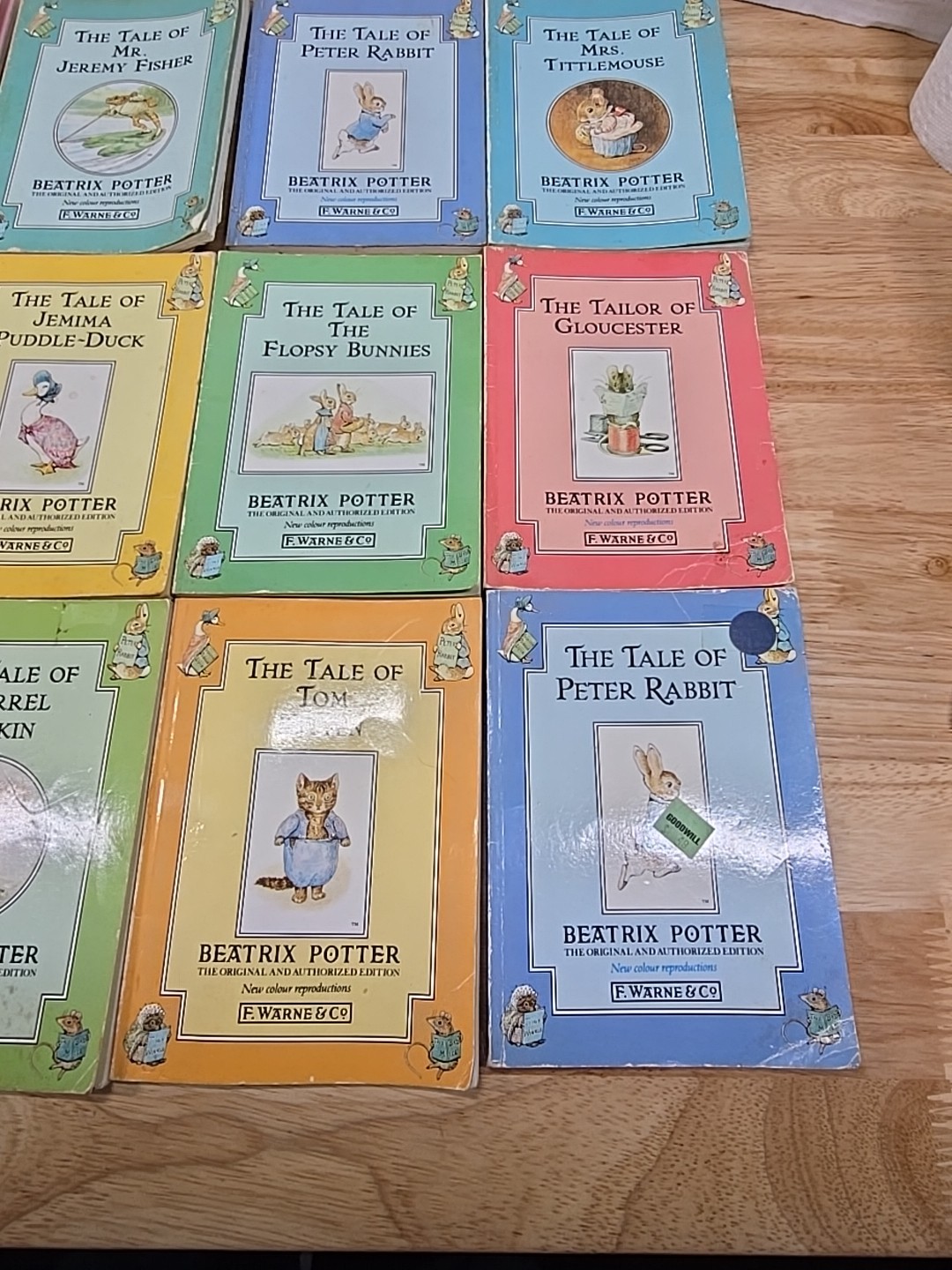 Lot of 12 Vintage Beatrix Potter Books F. Warne & Co Soft Cover Peter Rabbit