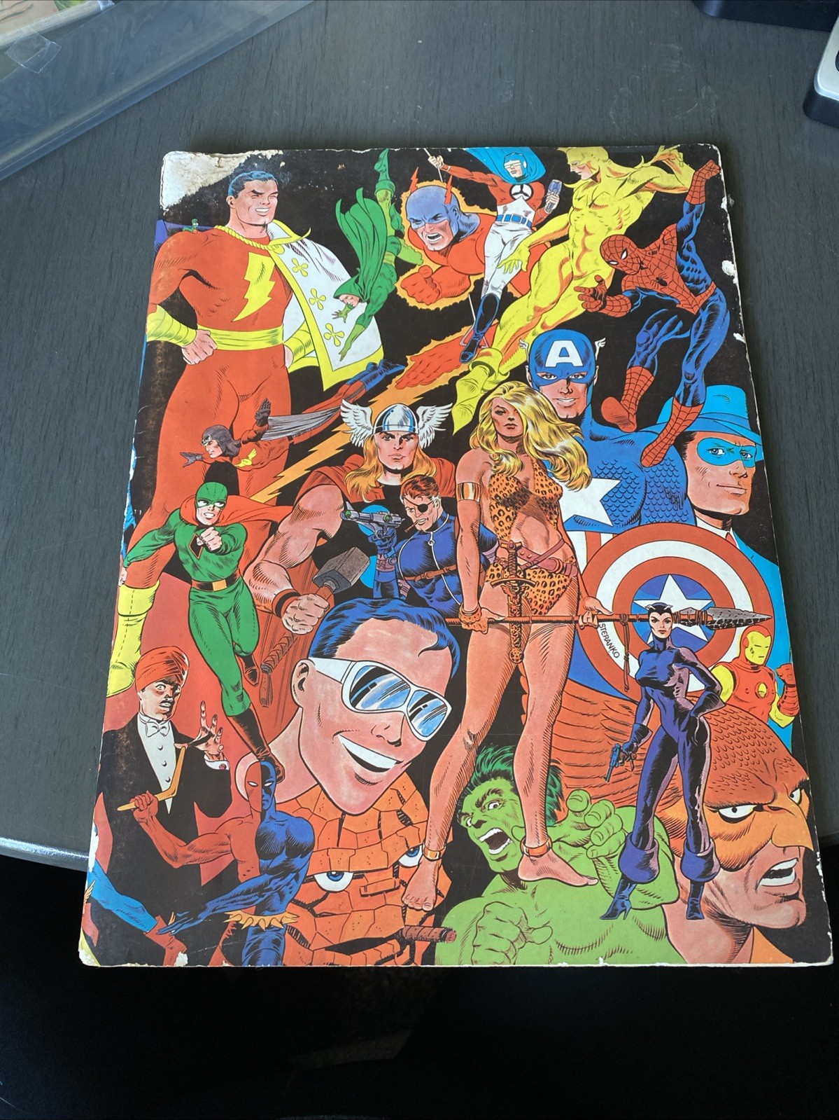 VTG 1972 HISTORY OF COMICS 2 STERANKO SUPERGRAPHICS CAPT AMERICA FURY