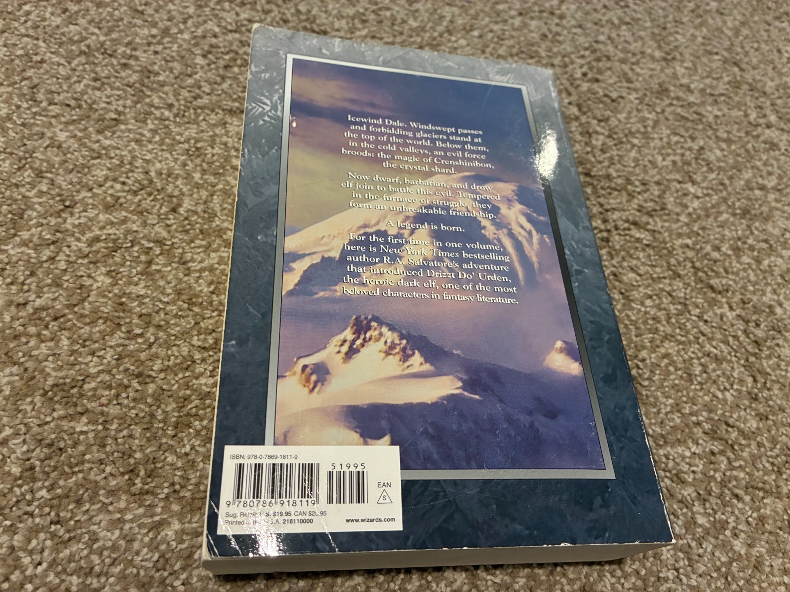 The Icewind Dale Trilogy: Collector’s Edition – R.A Salvatore – 2001 – RARE!