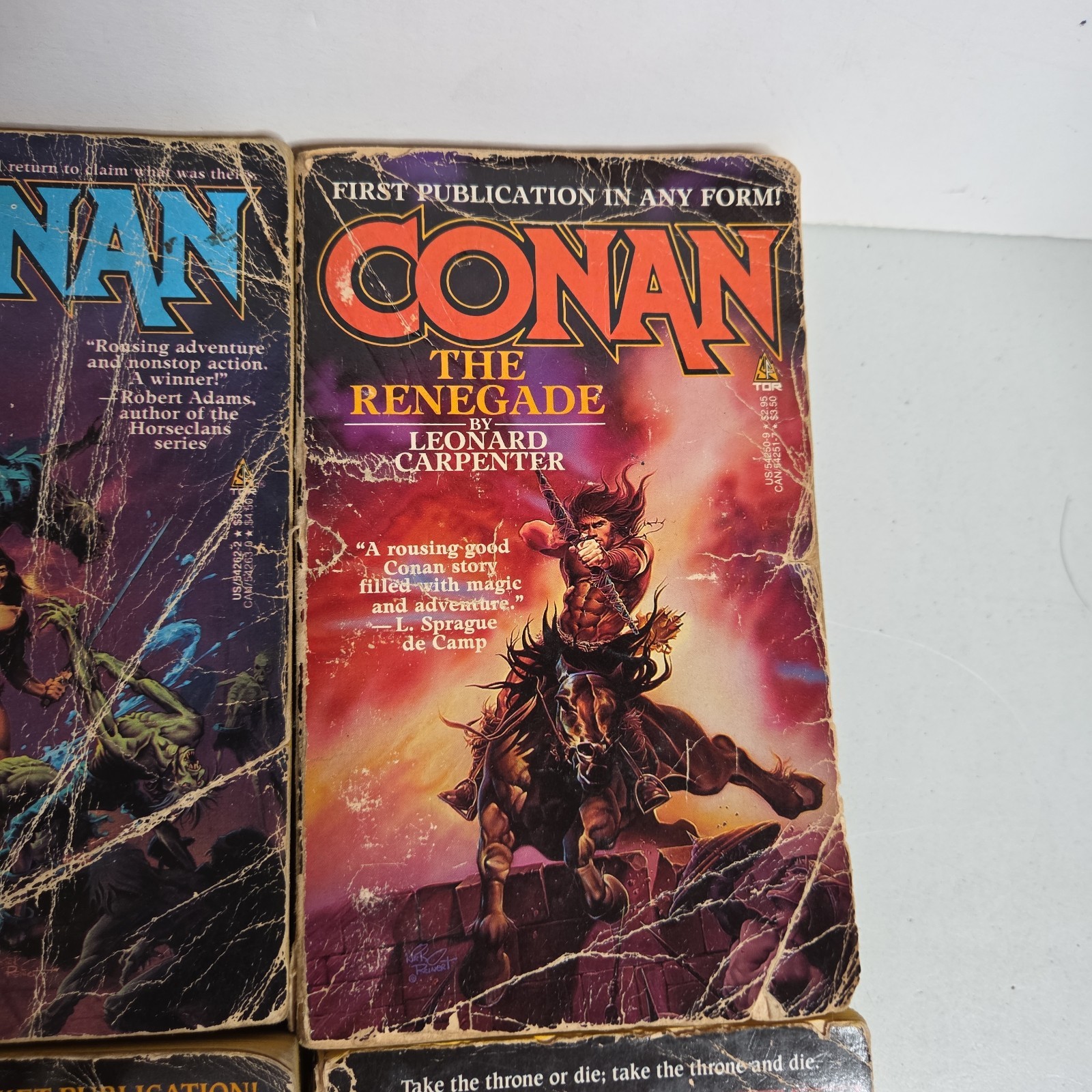 CONAN THE BARBARIAN 12x PAPERBACK Book LOT Fantasy TOR Robert Jordan