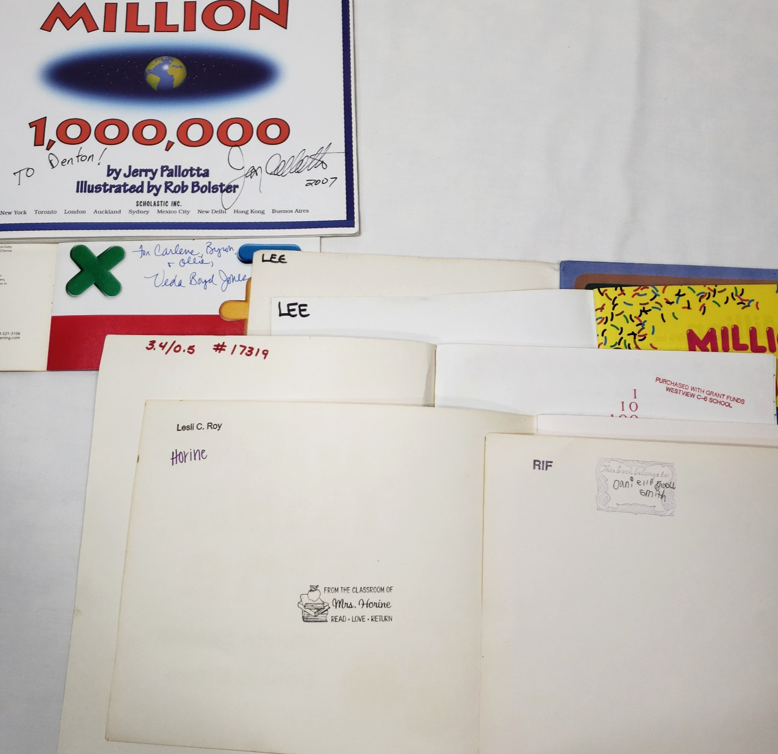 Kids Books About Counting Lot Of 10 Math Numbers Homeschool Classroom Library