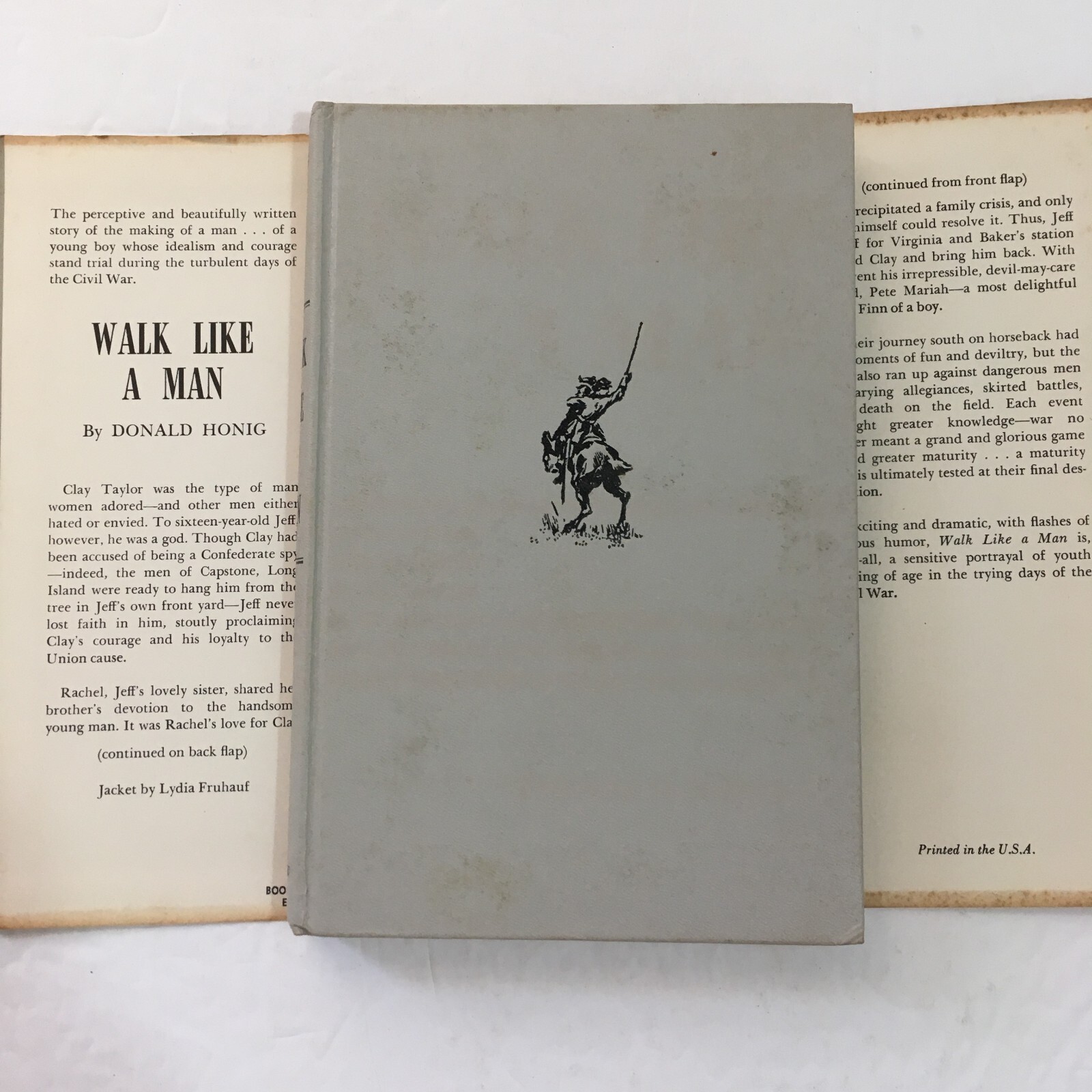 Civil War: Walk Like A Man by Donald Honig 1961 First Edition/Hardcover DJ