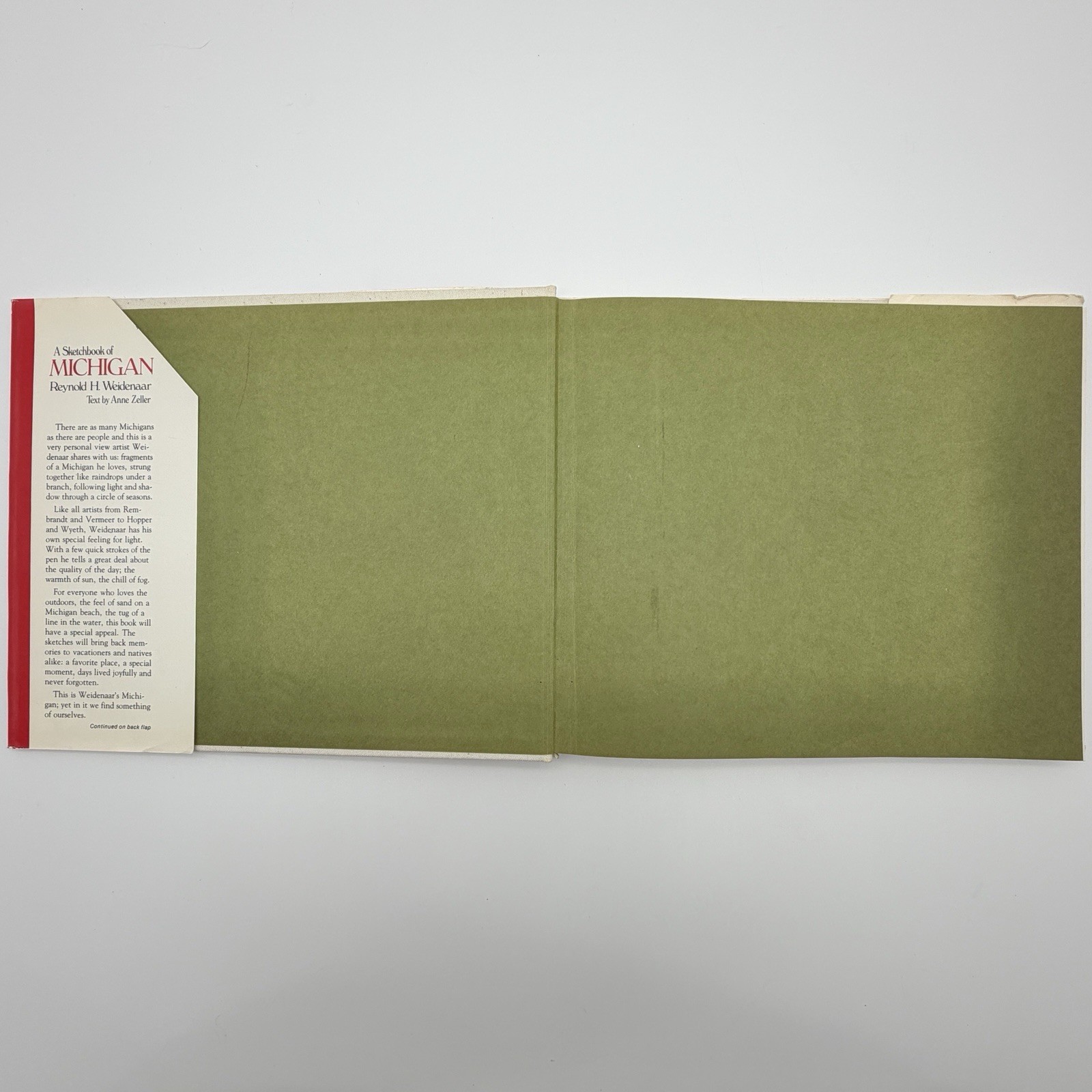 A Sketchbook Of Michigan Reynold H. Weidenaar-Signed-1980 Baker Book House /cb
