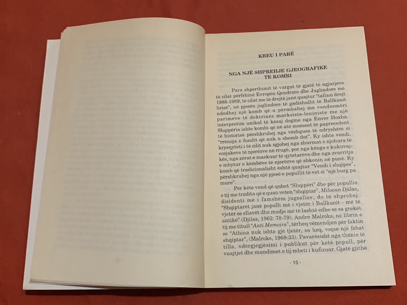 OLD ALBANIAN BOOK-NIKOLLAQ KOSTA-SHQIPERIA ENIGME EUROPIANE-1995-269 pages