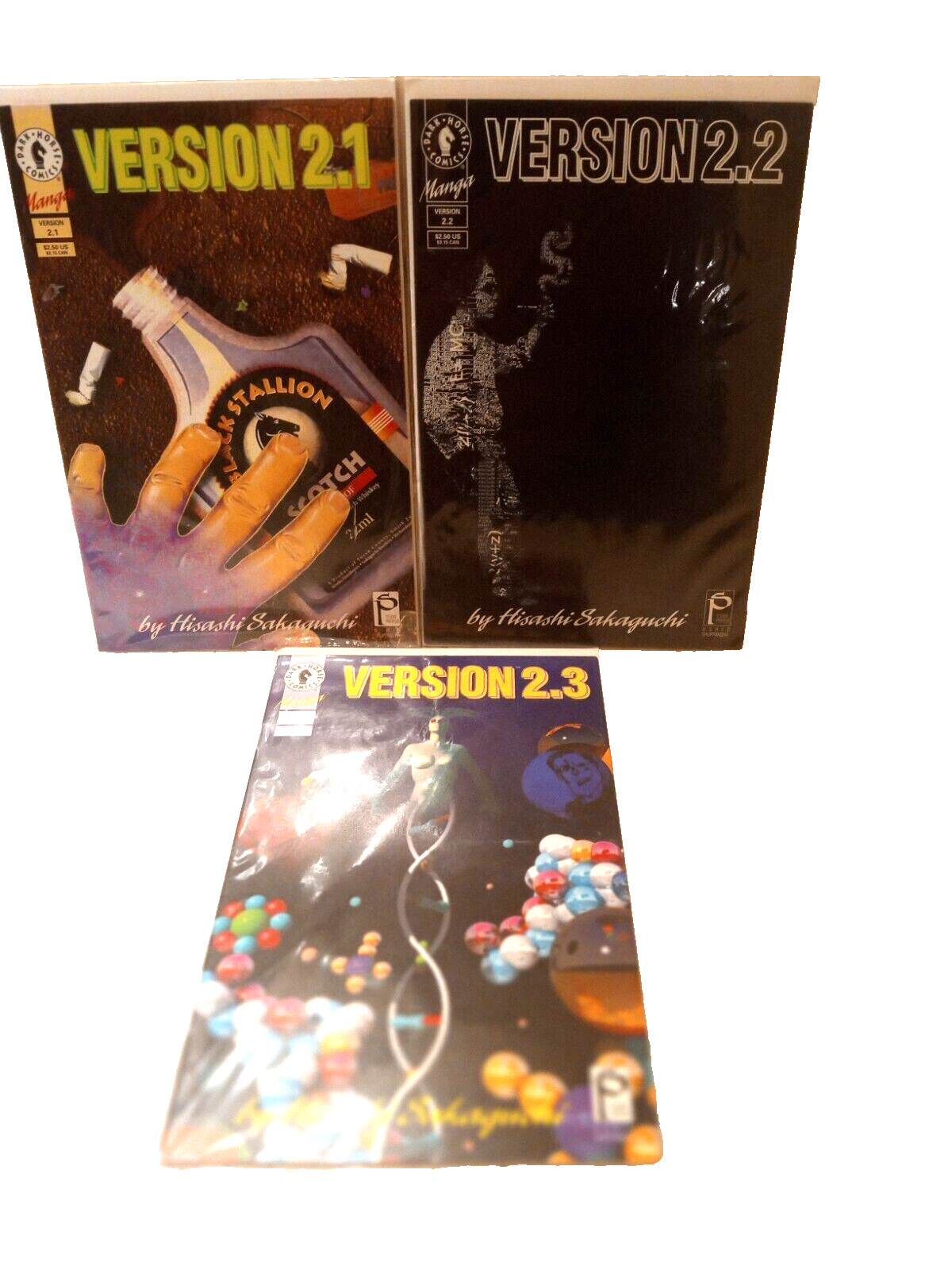 Version 2.1, 2.2 & 2.3 (Paperback Comic books) Manga, from Dark Horse Comics