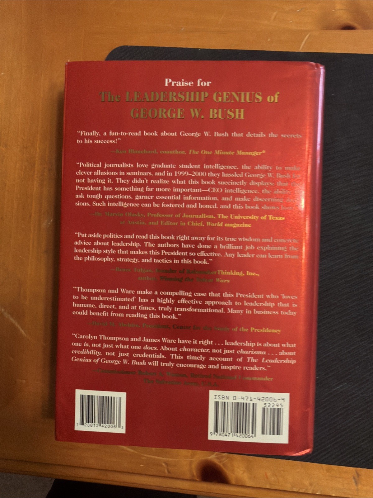The Leadership, Genius Of George W. Bush Motivation Businesses Leadership HC