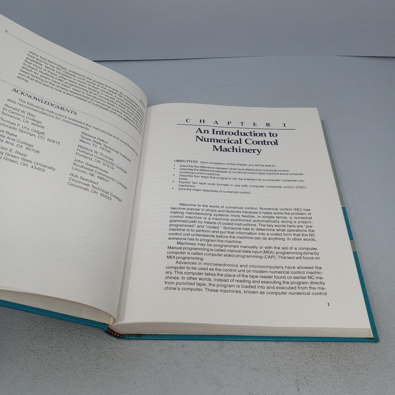 Computer Numerical Control: Concepts and Programming 1986 HC by Warren S. Seames