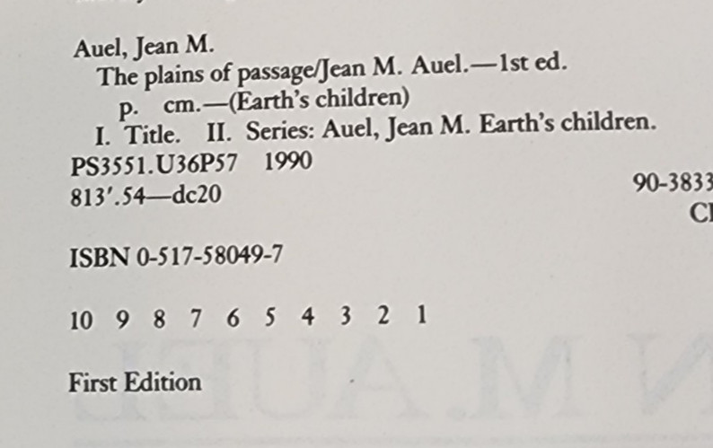 JEAN M. AUEL’S EARTH’S CHILDREN SERIES BOOKS 4, 5, & 6, ALL FIRST EDITIONS HC/DJ