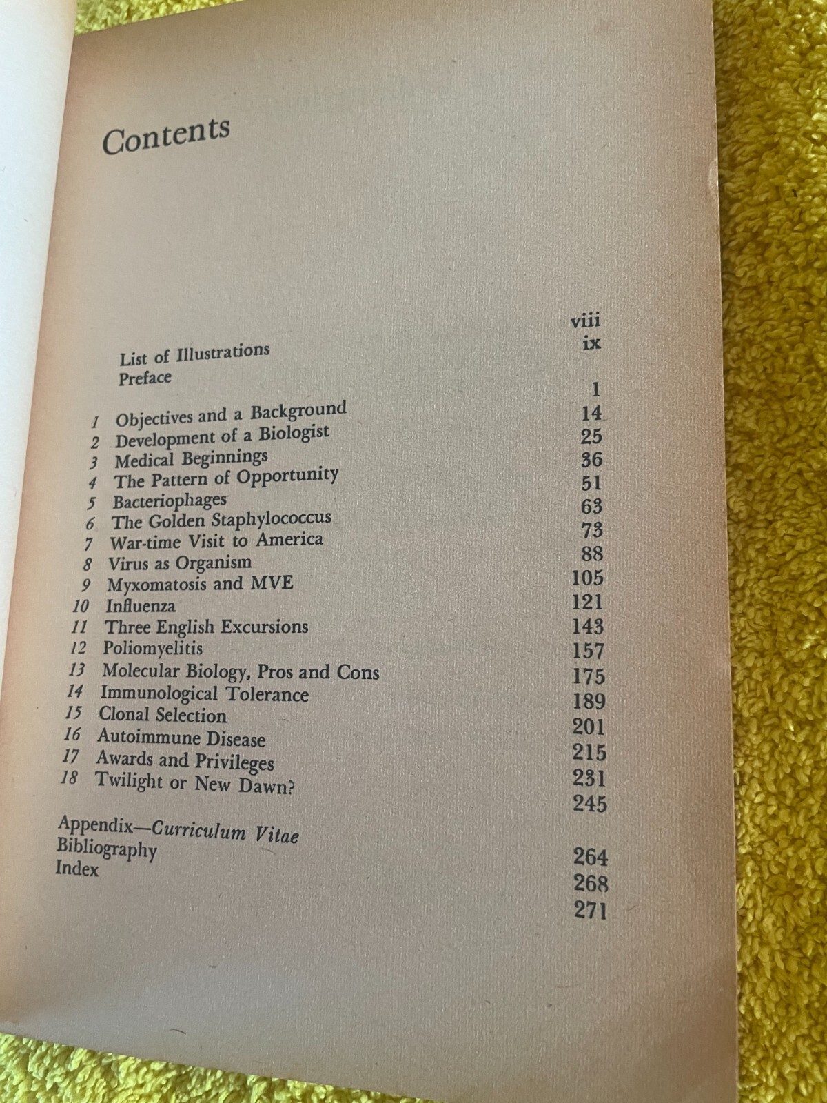 SIR MACFARLANE BURNET. CHANGING PATTERNS. AN ATYPICAL AUTOBIOGRAPHY. 1970