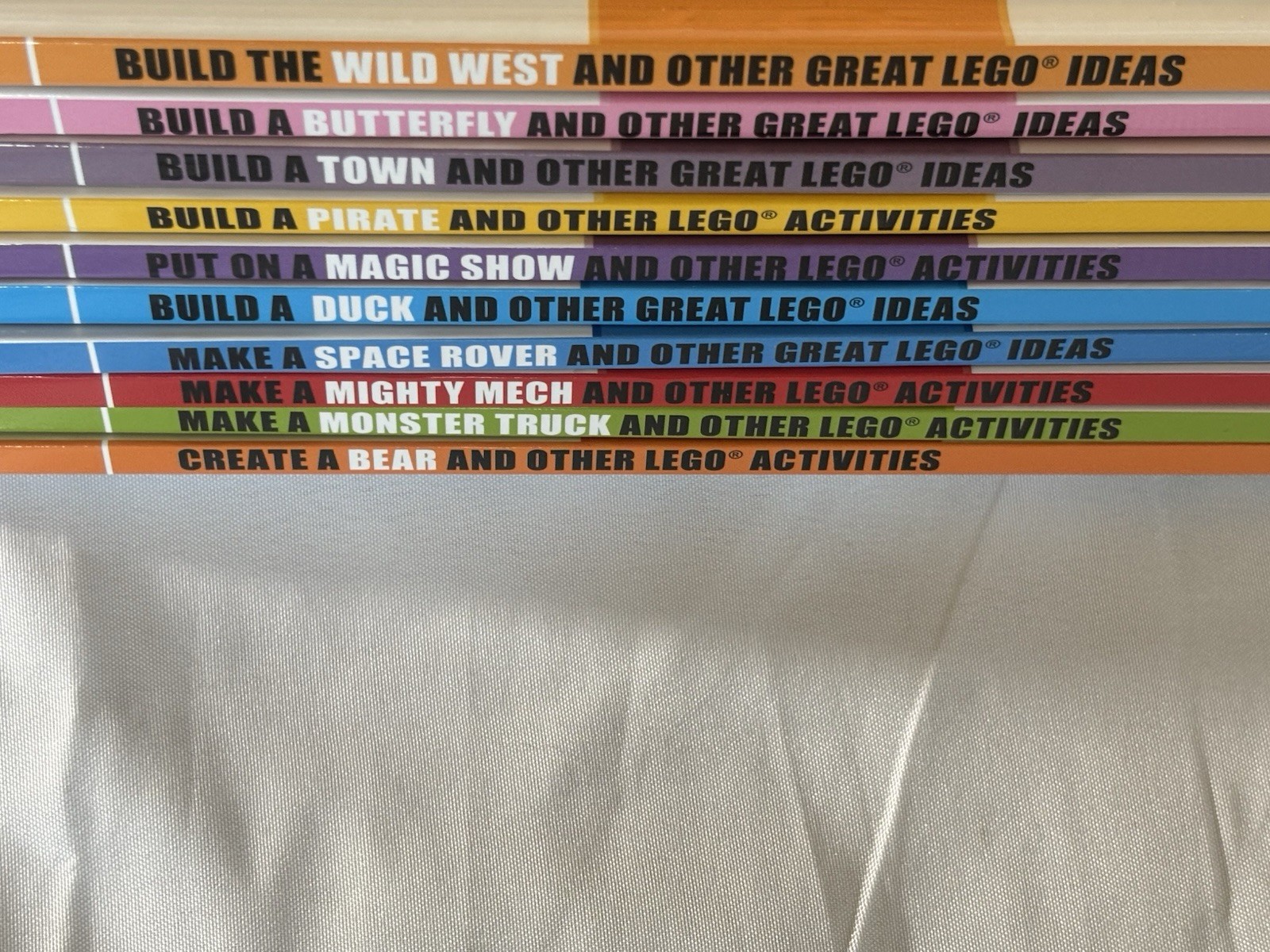 LEGO DK Building Ideas Hardcover Books 10 In The Set. Make A Mech Pirate Or Town