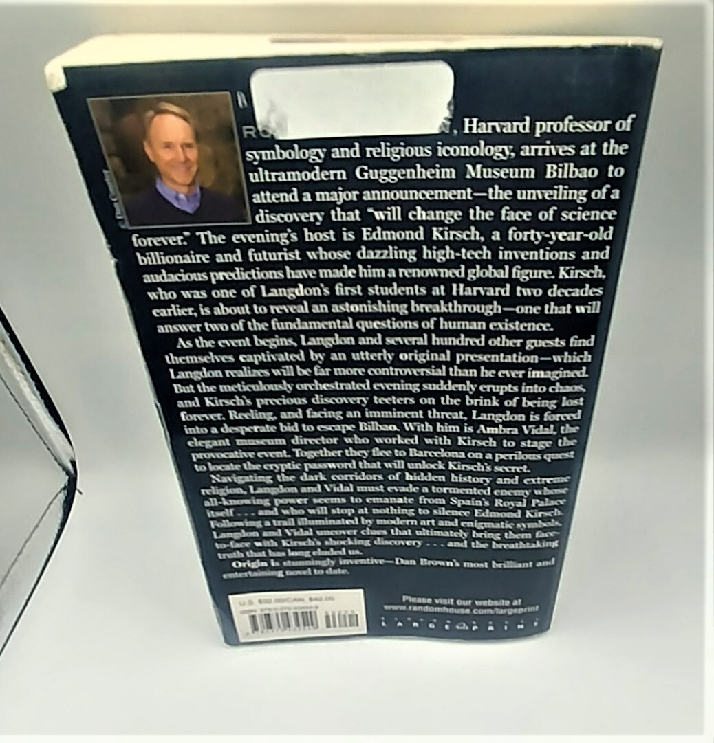 Robert Langdon Ser.: Origin by Dan Brown (2009, Trade Paperback, Large