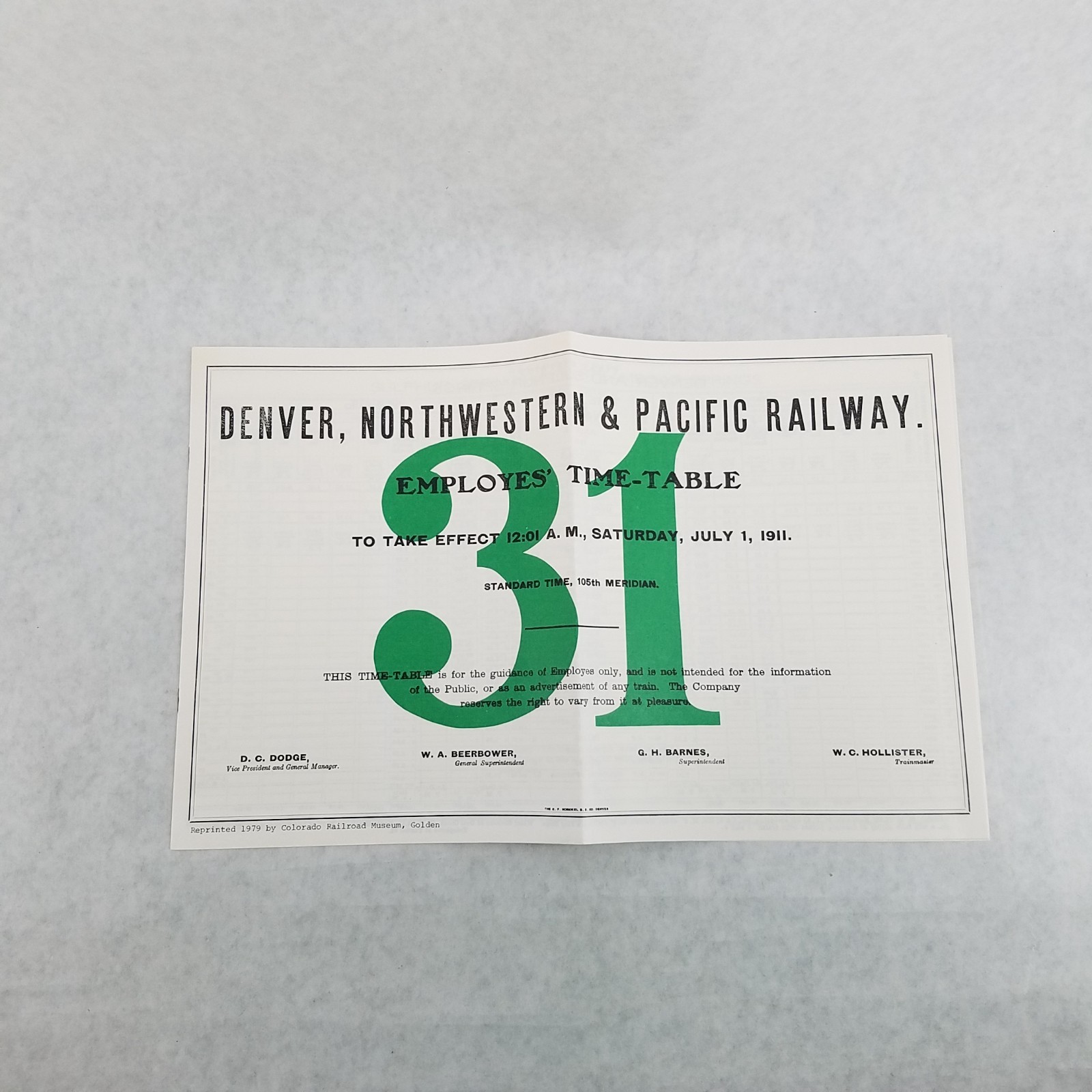 Rails That Climb: Narrative History of the Moffat Road w/ Foldout Map & Inserts