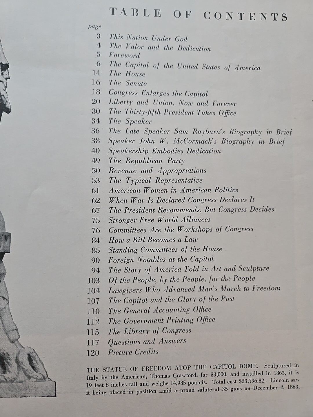 VTG The Capitol Symbol Of Freedom Book 120 Pages 10.5″ X 14″ Pictorial History