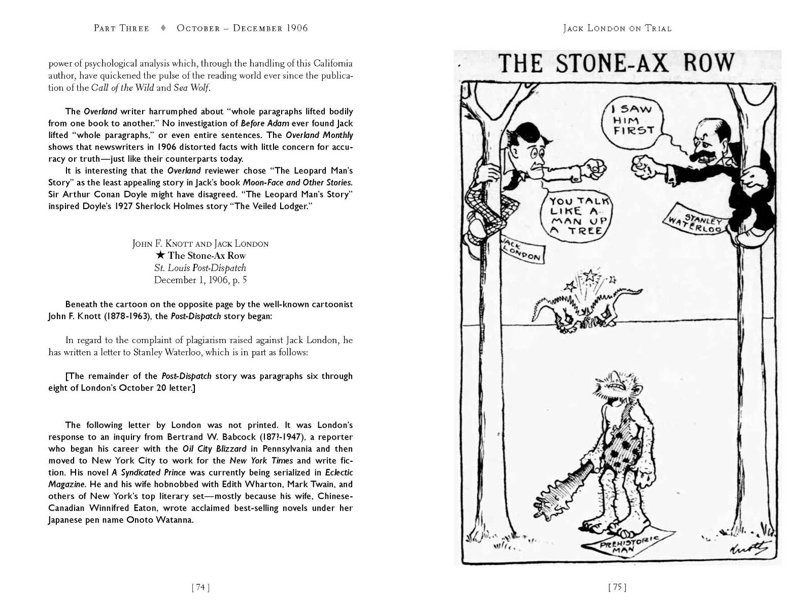 Brand new unread copy JACK LONDON’S BEFORE ADAM BATTLES „It’s a stunner.“