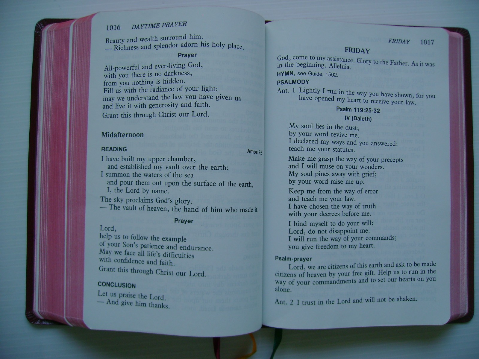 Christian Prayer Liturgy of the Hours Large Type Edition 1985 Catholic Book