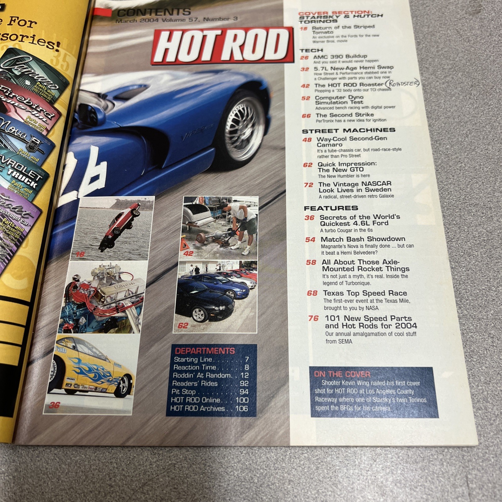 Hot ROD Mar/2004/Starsky &Hutch Exclusive/Texas Land Speed Race/5.7 L Hemi/T84