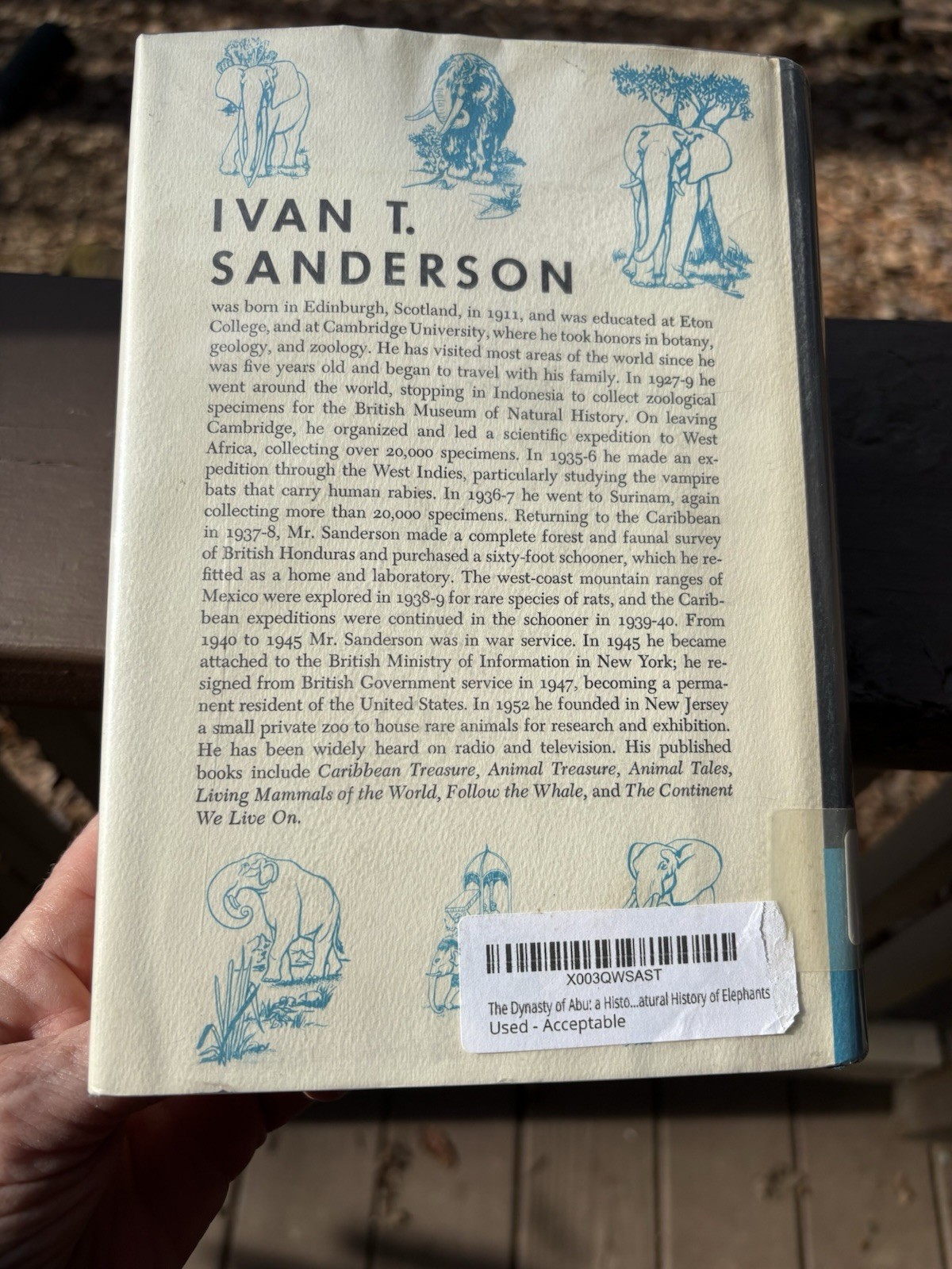 The Dynasty Of Abu, Ivan T Sanderson, Alfred A Knopf, 1962, HCDJ 1st Ed.