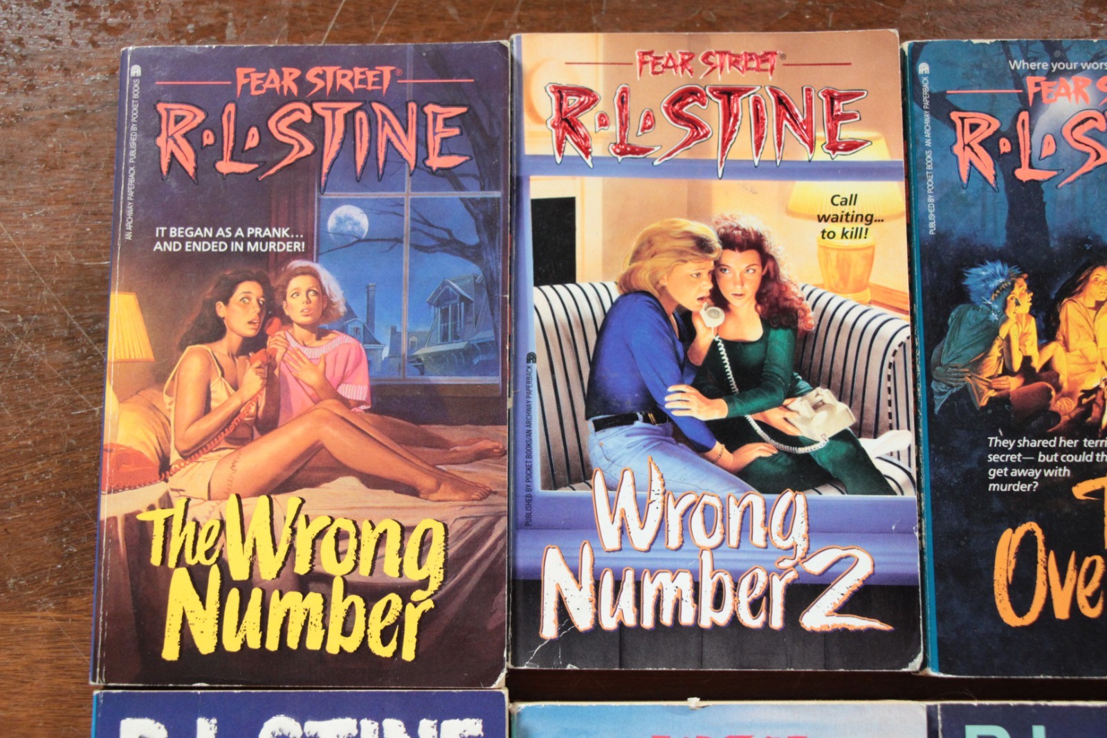 Vintage R.L. Stine Fear Street Book Lot 12 Horror Beach Party Sunburn Overnight