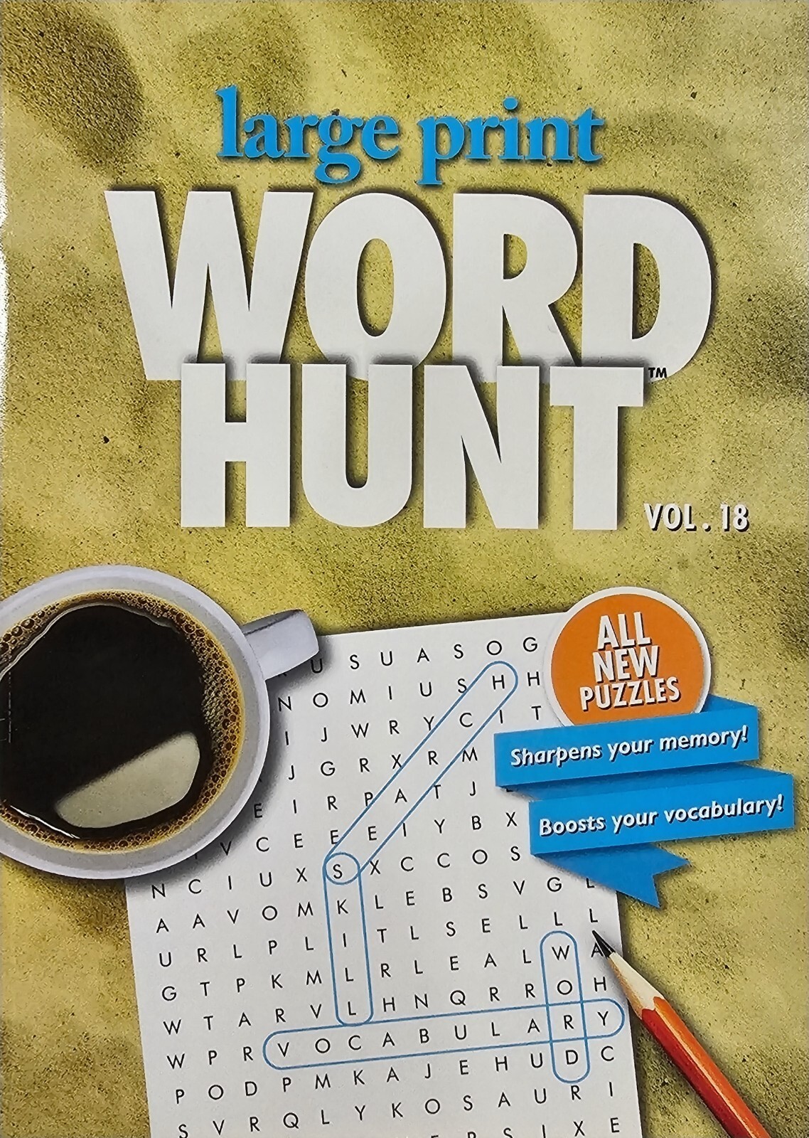 PAPP Large Print Word Hunt Puzzle Books, Largest Selection of Volumes, You Pick!