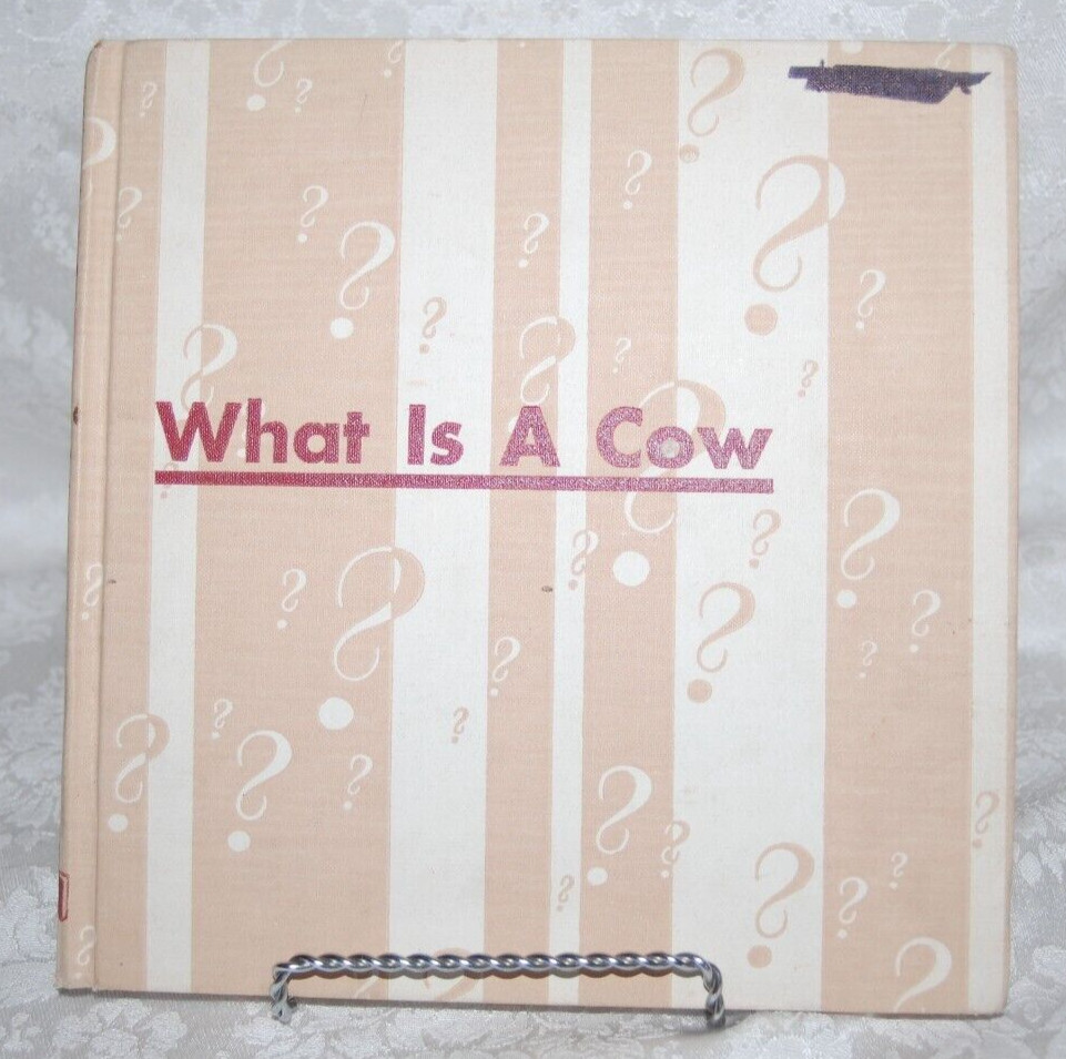 What Is a Cow Book Childrens Book signed by Author Gene Darby
