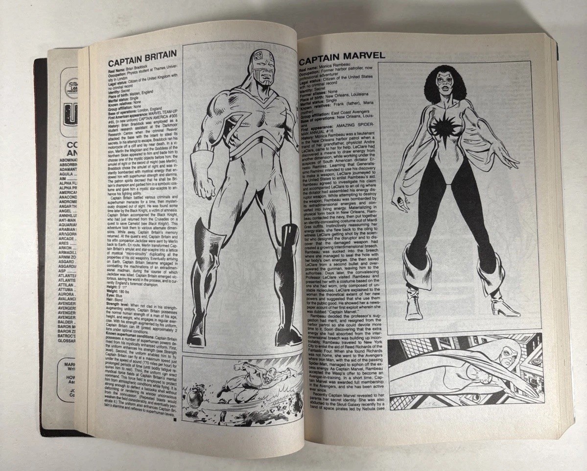 The Official Handbook of the Marvel Universe Deluxe Edition Vol 1 & 2, PBs