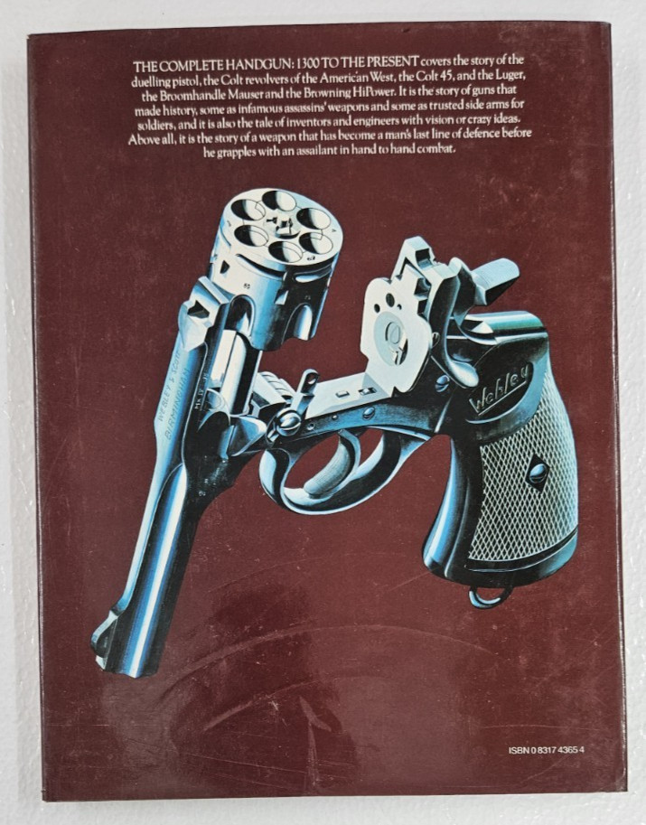 The Complete Handgun 1300 to Present Ian V Hogg 1979 Vintage Hardcover Book