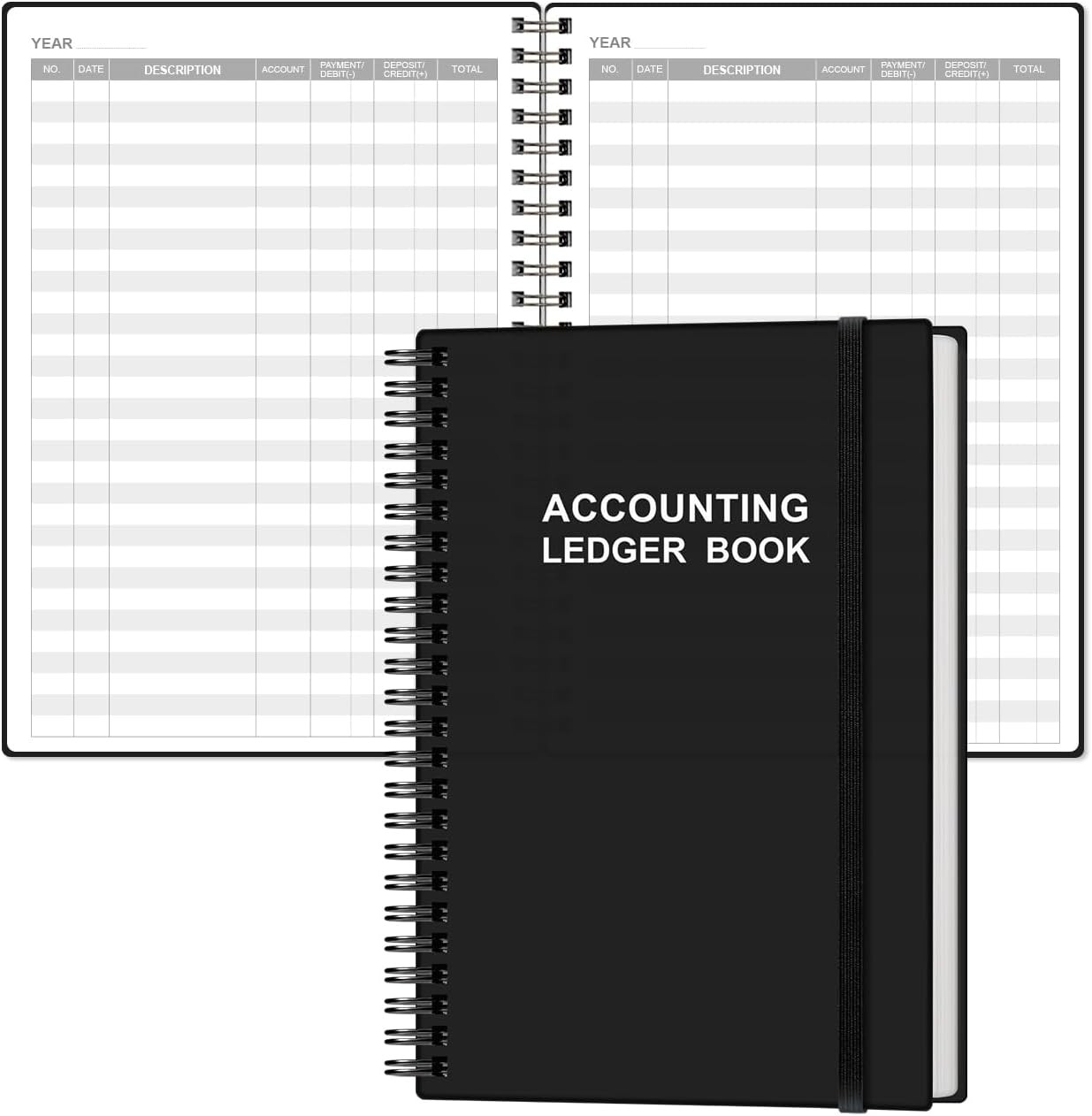 A5 Accounting Ledger Book Undated Expense Tracker 128 Pages