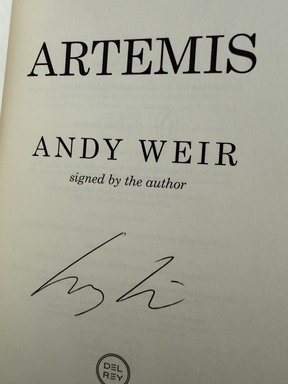(Project Hail Mary, Artemis, The Martian) The Broken Binding Signed SpeEdition