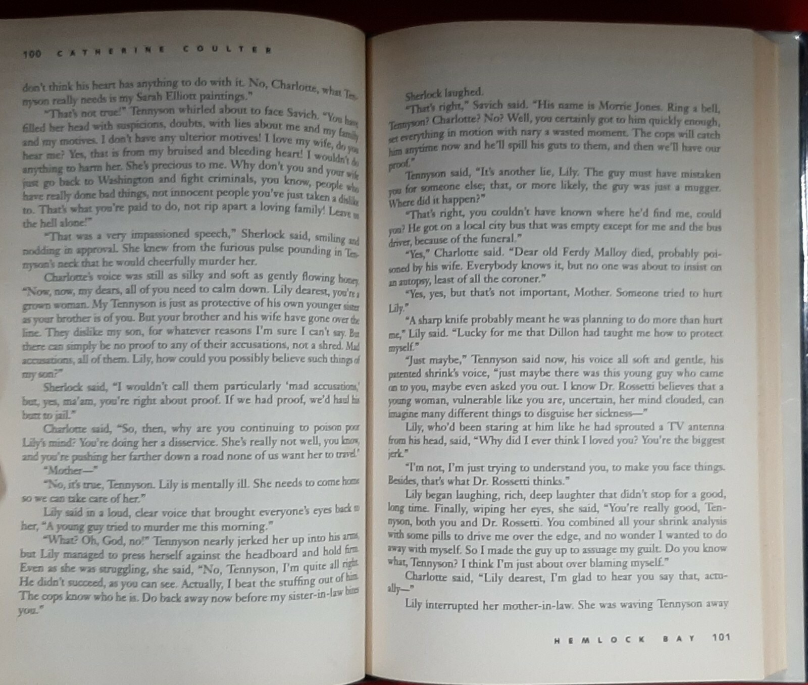 Hemlock Bay (F.B.I. Thriller #6)~Catherine Coulter~2001~Ex-Library~H/C~D/J