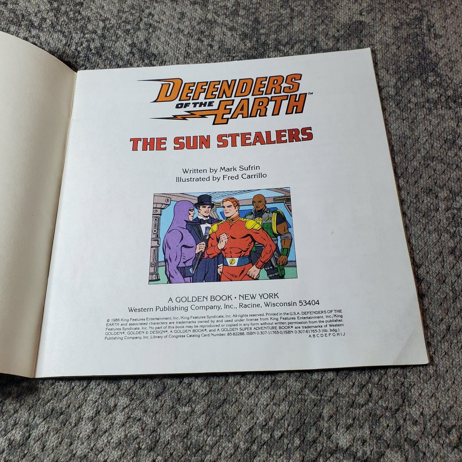Defenders of the Earth The Sun Stealers Mark Sufrin 1986 First Ed Golden Book