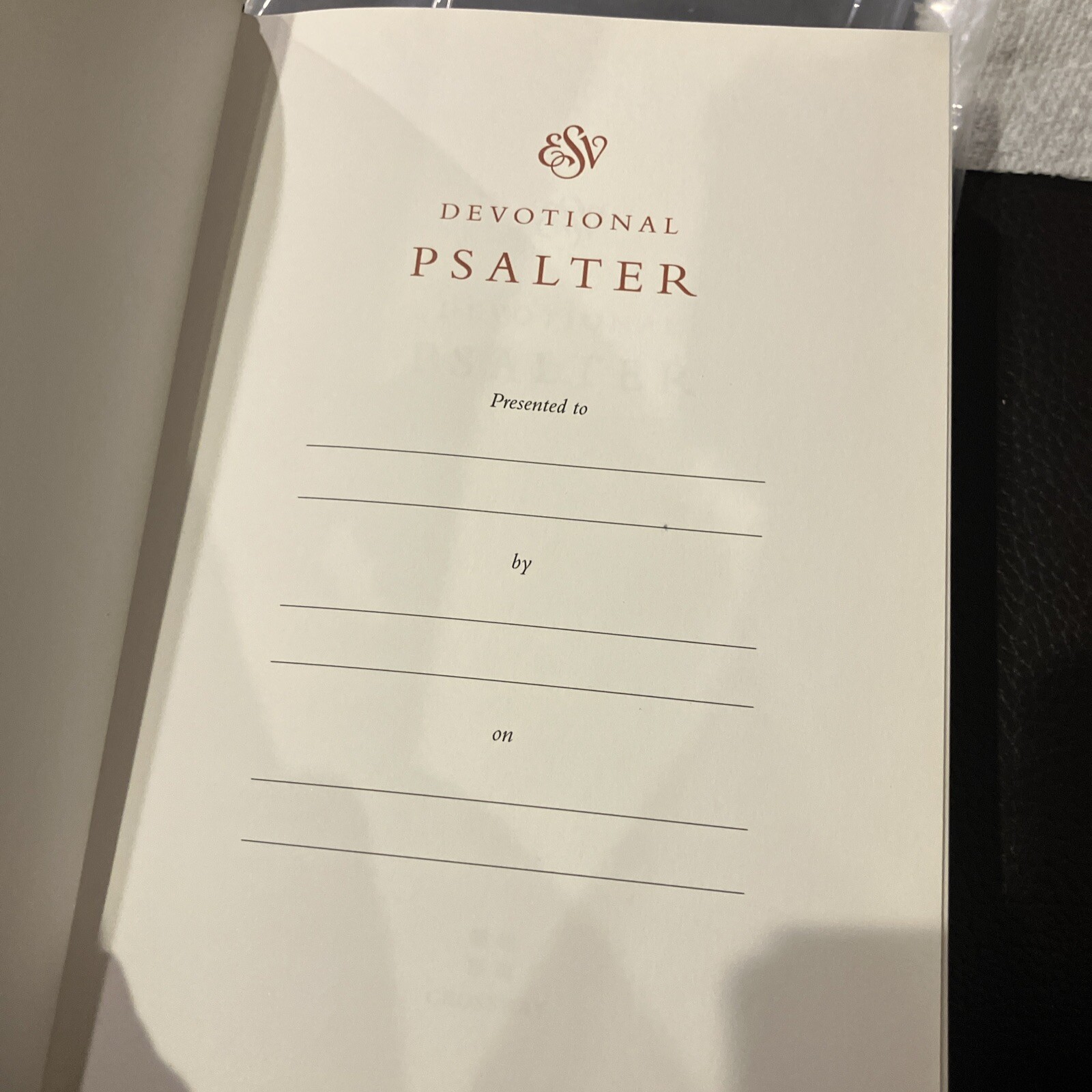 ESV Devotional Psalter (Cloth over Board, Tan) by Crossway 2016 Edition
