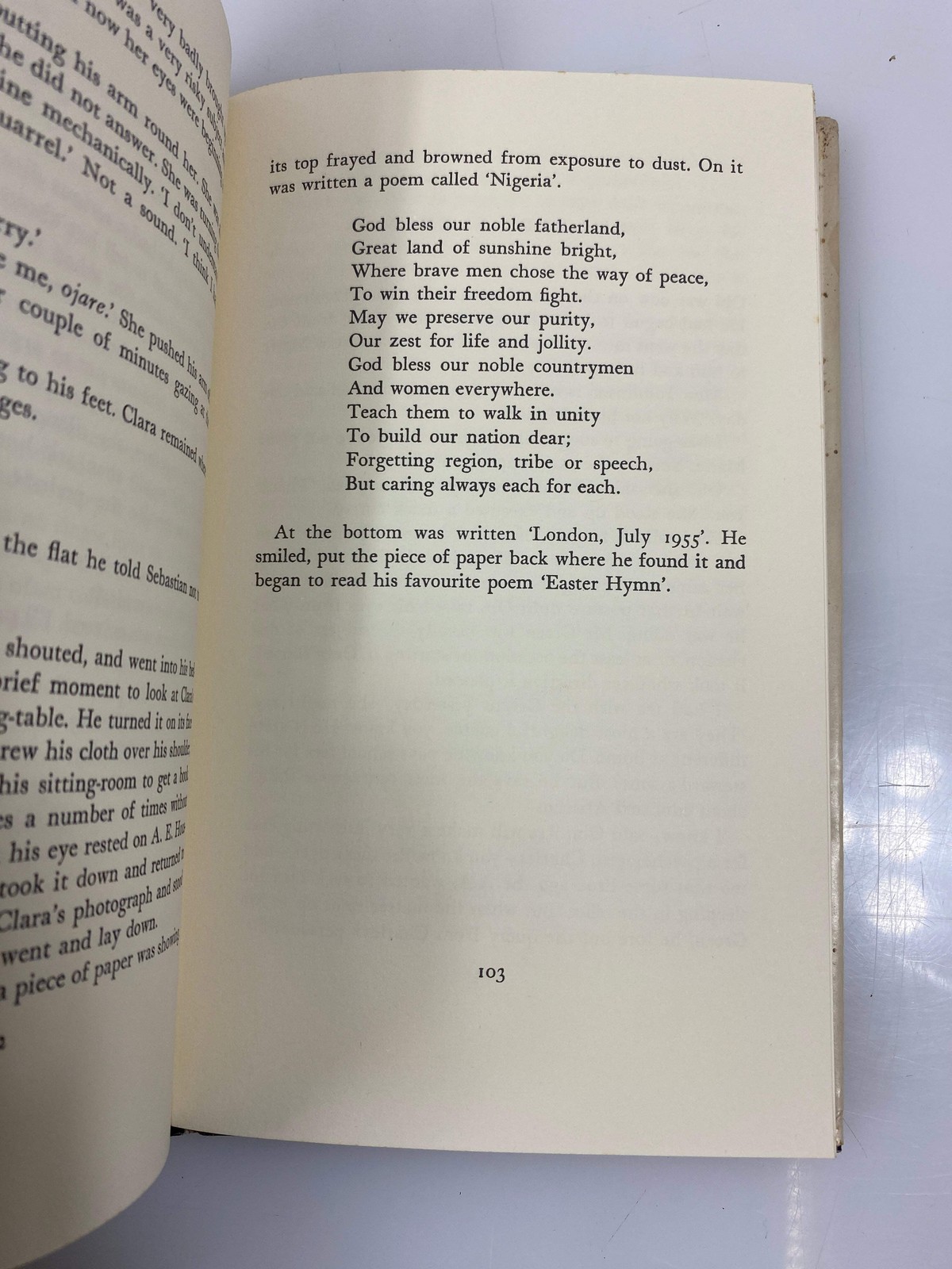 No Longer at Ease Chinua Achebe Ivan Obolensky Inc 1961 HCDJ