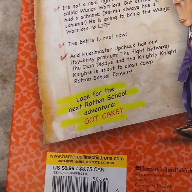 HarperCollins Hardcover Rotten School by R.L. Stine, Ages 9-12, Illustrated