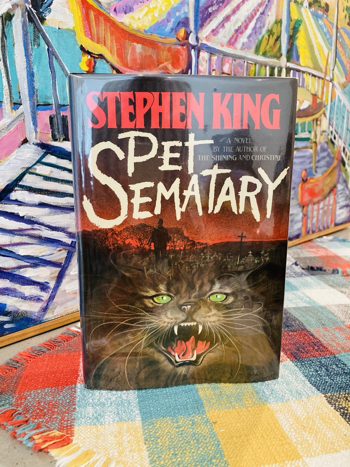 SUPER NICE!!! Stephen King Pet Sematary TRUE 1st Edition (Y38) $15.95 DOUBLEDAY